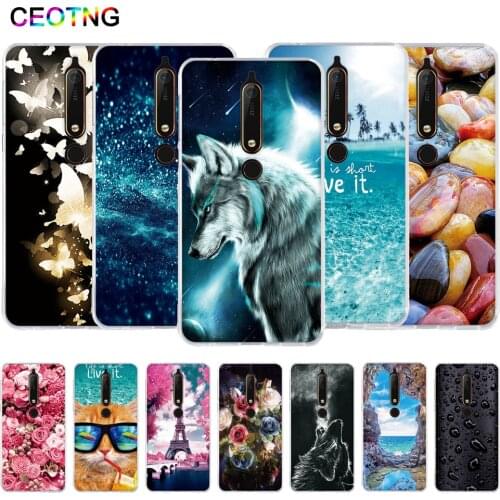 Silicone Case for Nokia 6 (2018) Soft TPU Back Cover for Nokia 6.1 Case Phone Shells for Nokia 6 2018 5.5 inch Cover Fundas Bags