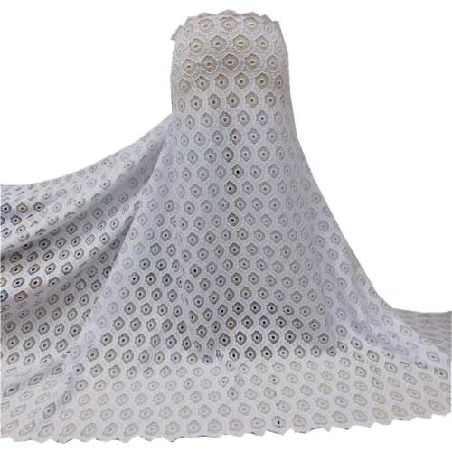 SJ Lace African Lace Fabric High Quality French cord Lace Fabric Women Wedding Party Dress Nigerian Lace Fabric Stones XQ3-23