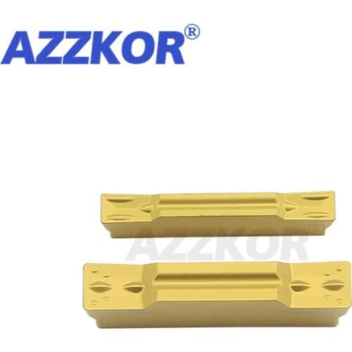 MGMN-G NT9125 Grooving Carbide Insert CNC Lathe Turning Tools For Metal Wholesale AZZKOR MGMN-M Prating Lathe Grooving Inserts