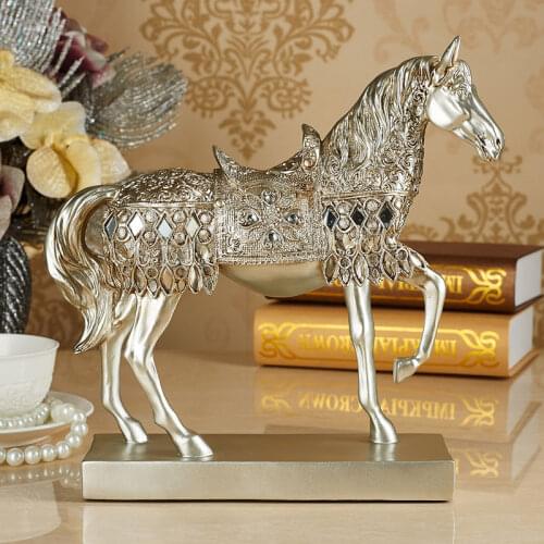 Home Furnishing ornaments Horse statue figurine living room bar furnishings retro crafts business gifts decor sculpture