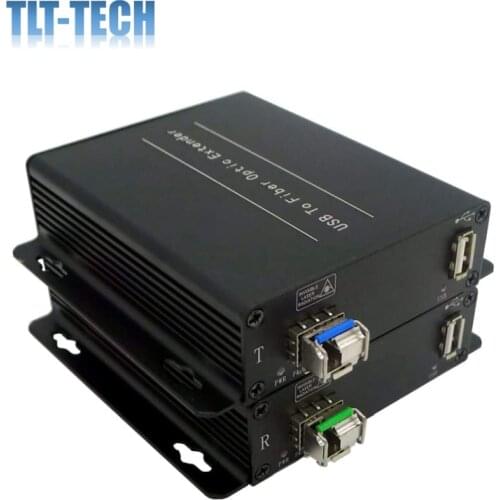 USB 2.0 Over Fiber Extender to Max 250 Meters Over 1 core SM or MM Fiber USB 2.0 Over Fiber Converter Compatible with USB 1.1