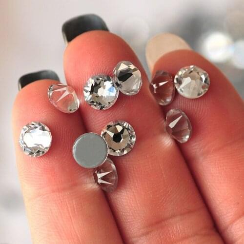 2088 Hot-Fix Rhinestones Clear White SS20 Crystal Rhinestone Iron on Clothes Wedding Beads 1440pcs