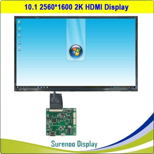 10.1" 2560*1600 2K WQXGA HDMI-Compatible MIPI IPS LCD Module Display Monitor Screen Panel Sharp LQ101R1SX01A for Windows