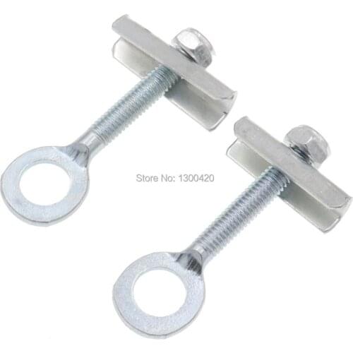 1 Pair Chain Adjuster Rear Jack Tensioner for 49cc 2-Stroke 4-Stroke Mini Dirt Pit Bike