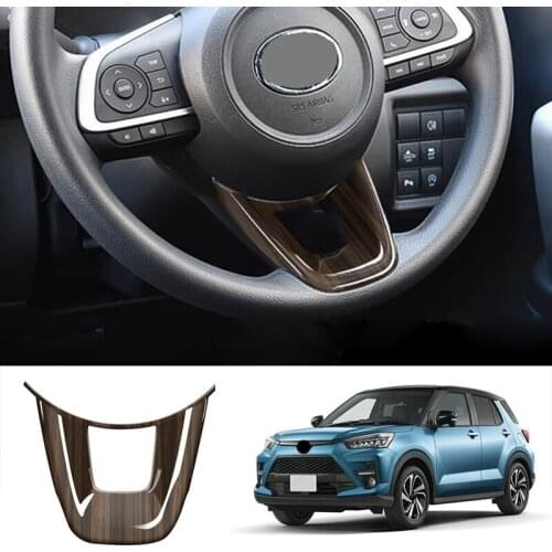 Car Steering Wheel Cover Steering Wheel Panel Decorative Frame for Toyota Reiz Raize A200A A210A 2020-2021