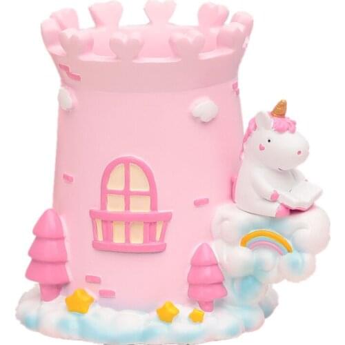 Unicorn Cartoon Figure Pen Holder PVC Toy Model Desktop Decoration 11CM*12CM*10CM