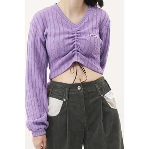 Fictitni Women's V-Neck Pullovers