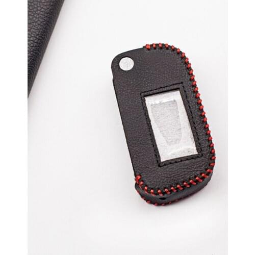Hot Sale Leather Case For Starline A93 A63 A39 A93 4 buttons Remote Control Car Alarm Keychain LCD Folding Car Flip Cover