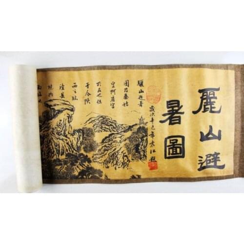 China Antique collection Calligraphy and painting Summer resort diagram