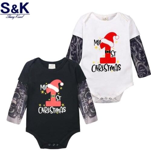 Newborn Baby Girls Rompers Unisex Baby Boy Clothes Christmas Playsuit Romper Jumpsuit Outfit Clothes XH-504