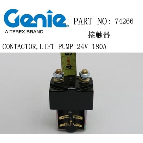 GENIE CONTACTOR,LIFT PUMP 24V 180A,PART NO 74266