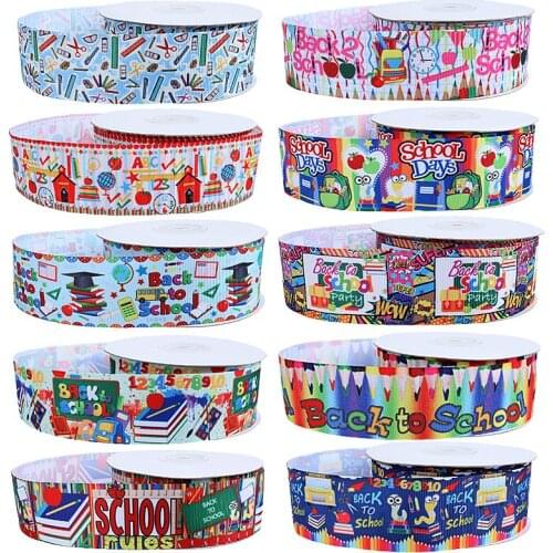 50yards/lot) Back to school ribbon