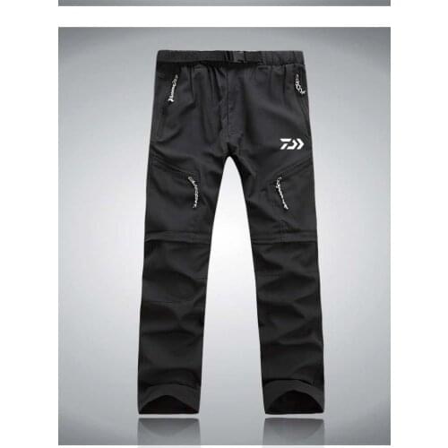 DAIWA Mens Quick Dry Detachable Hiking Pants Outdoor Sport Summer Camping Trekking Fishing Shorts Breathable Fishing Thousers