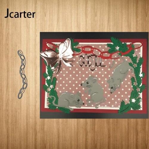 New Design Metal Cutting Dies Chain String Craft Stencil Diy for Scrapbooking Handmade Card Make Shape Album Decoration Model