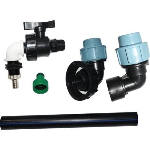 Water Faucet Adapter Plastic Hose Fitting Hose Irrigation Garden Suit For 13-24mm OD Tap IBC Tank Swan Neck 3/4 Inch IBC Adapto