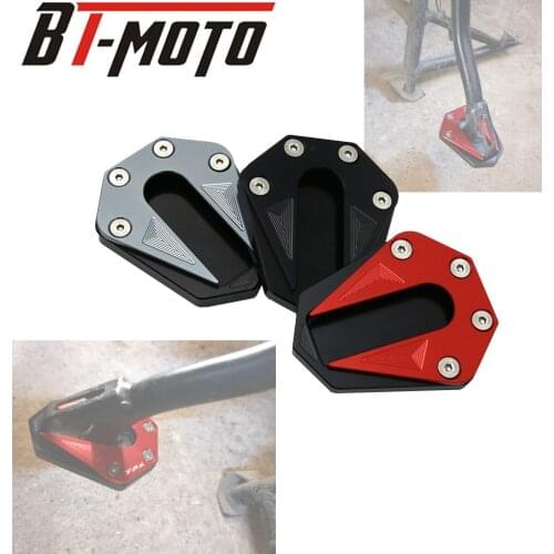 For Benelli TRK502 TRK 502 TRK502X 2017-2018 Motorcycle CNC Aluminum Kickstand Foot Side Stand Extension Pad Support Plate