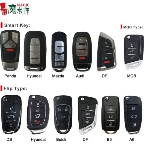 JMD Magic Remote DF B5 A6 Panda MQB DS ForMazda ForAudi ForHyundai ForBuick Smart Folding MQB Style Key 4 in 1