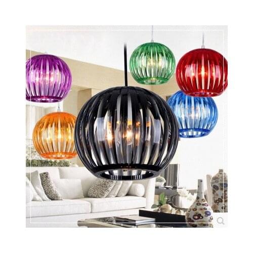 Garden style acrylic single head pendant lamps bedroom restaurant childrens room hotel decoration Pendant Lights LO7137 -YM