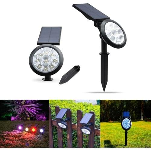 9 LED Solar Light Outdoor Portable Lawn Light Waterproof For Yard Patio Decoration Garden Lamp Home Security Wall Light Light