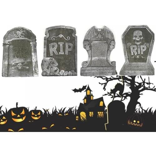 WAYLIKE Halloween Decoration Foam Tombstone Haunted House Set Environmental Protection Shantou Tombstone Horror Atmosphere Venue