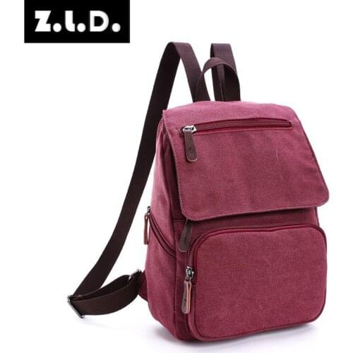 Z.L.D. New Denim Canvas Womens Backpack, Junior School Bags High-Volume Womens Daily Backpack Mens Brand Backpack Mochila