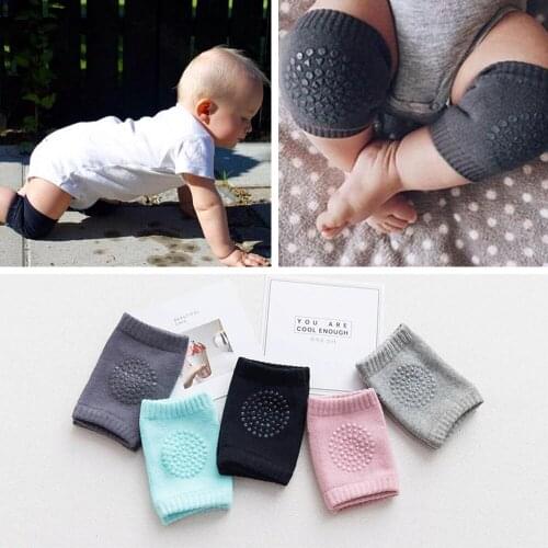 1 Pair Cotton knee pad Kids Non Slip Crawling Elbow Infants Toddlers Baby Accessories Protector Safety Kneepad Leg Warmer kids