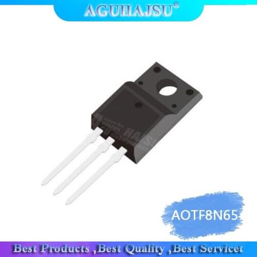 10pcs/lot AOTF8N65 TF8N65 8N65 AO TO-220F