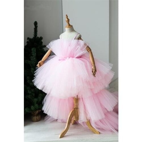 2021 Summer Flower Dress Pageant Kids Dresses For Girls Clothes Princesss Girls Dresses for Party and Wedding Prom 2-14Year