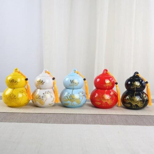 500ML Gourd Tea Caddy, Black Tea, Green Tea, Tea Storage Caddy, Tea Packaging Box, Birthday Feast, Souvenir Gifts