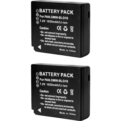 2x DMW-BLG10 BLG10E BLG10PP BLE9E BLE9PP Battery for P@ DMC- GF6 GX7 GF3 GF5