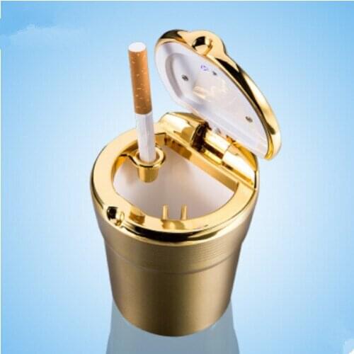 Car-Styling Car Cigarette ashtray with LED lamp For Porsche 911 918 Cayenne Macan Panamera Cayman Carrera Boxster