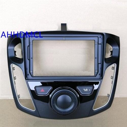 Car Fascia Navigation Frame Dash Frame Kit For 9" Universal Android Multimedia Player For Ford Focus 2012 2013 2014 2015