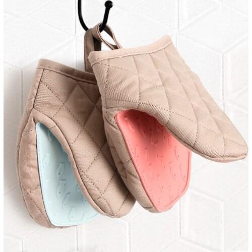 One Piece Kitchen Microwave Oven Silicone Resistant Heat Temperature Gloves Insulation Anti Scald Hand Clip Dish Bowl Holder