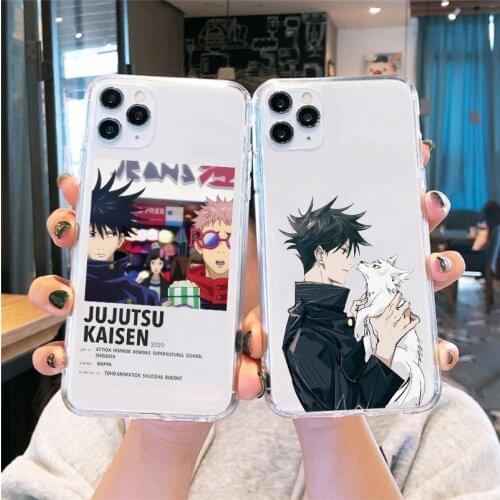 Phone Case For iPhone 12 Pro Mini Max XR X XS 5 5S SE 2020 6 6S 8 7 Plus Funda For iPhone 11 Pro Max Jujutsu Kaisen Anime Cover