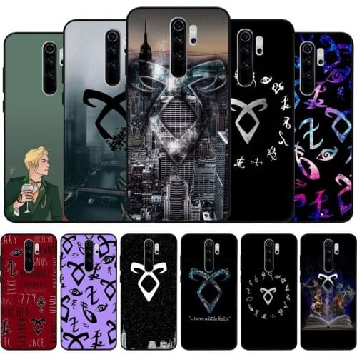 Shadowhunters Runes Black Silicone Phone Case For Mi10 Mi9T MiA2 MiA3 Mi11 Pro Lite Ultra Redmi Note 6 7 8 8T 9 9S 9ProMax