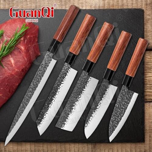 Kitchen Chef Knives Forged Stainless Steel Japanese Salmon Slicing Knife Handmade Kitchen Knives Sashimi Knife Cooking Cutter