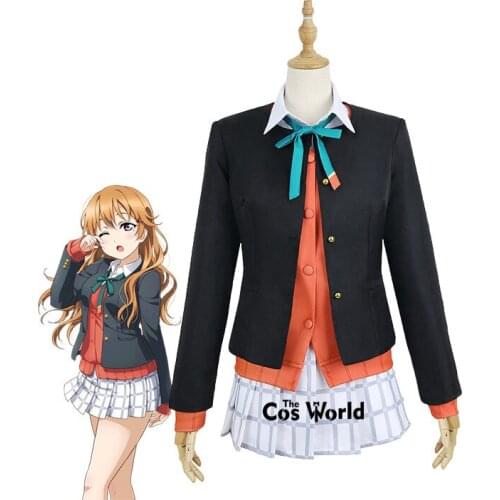 Love Live! Nijigasaki High School Idol Club Konoe Kanata Winter School Uniform Outfit Anime Customize Cosplay Costumes