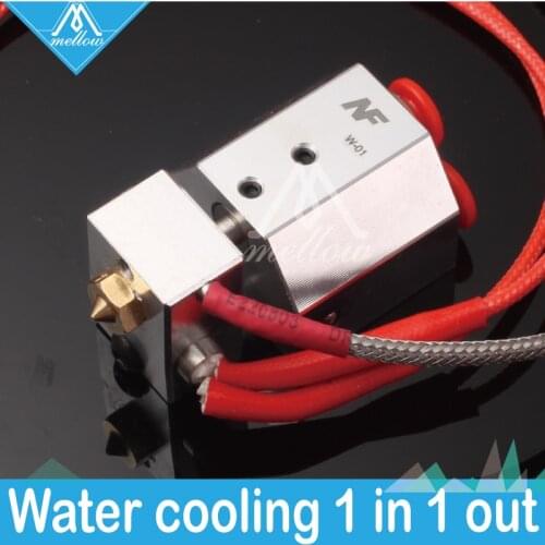 Mellow All-metal hotend Simple replace Kit for printing peek PA filament FOR E3D V6 AQUA water cooling 3D printer extruder
