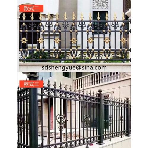Metal Windbreak Fence Powder Coated Aluminum Casting Fence Post Aluminum fence