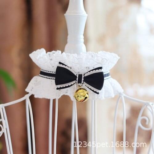 Cute Lace Pet Bib Bandana Collar Dog Necklace Necktie Bow Tie Dog Small Dog Neckerchief Collar Scarf Dog Cat Wedding Accessories