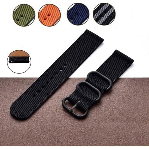 Nylon Watch Strap For Suunto Traverse Alpha Watch Band Black Army Green 18MM 20MM 22MM 24MM Zulu Nato Stripe Strap