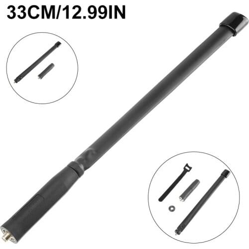 New Foldable Antenna Indoor or Outdoor 13in SMA Dual Band Waterproof For UV-XR UV-9R Walkie Talkie