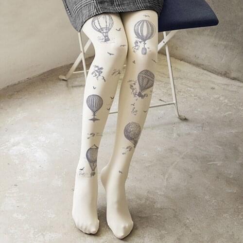 NEW sunmer Japanese lolita students COS tights velvet 80D vintage orchid off white Balloon lady blue Pantyhose Stockings HR