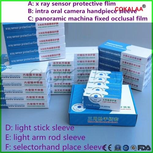 Disposable Dental Materials Protection sleeves for Curing light, Endoscope protective film Consumables material