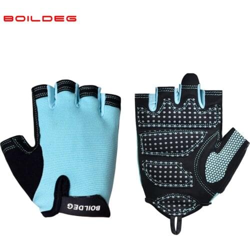 Boodun Gym Gloves Men Women Body Building Half Finger Fitness Gloves An-slip Weight Lifting Sports Training Gloves