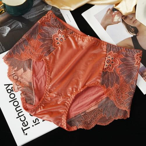 French Style Sexy Women Underwear High Quality Luxury Lace Lady Panties Seamless Solid Mid-Rise Female Briefs Lingerie Intimates