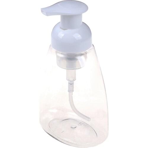 Hand Pump 300ml Plastic Liquid Soap Foam Dispenser Clear Foam Container Bottle