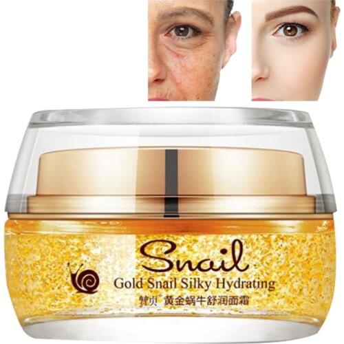 1Pcs Face Cream Moisturizing Brighten Anti-Wrinkle Fade Pore Anti-Aging Oil-Control Lifting Whitening Snail Caviar Skin Care 50g