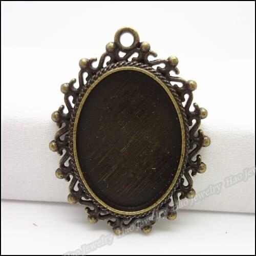 20 pcs Vintage Charms Picture frame Pendant Antique bronze Fit Bracelets Necklace DIY Metal Jewelry Making