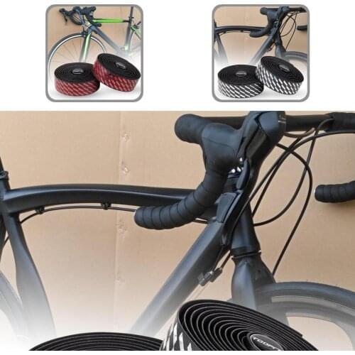 Faux Leather 1 Set Fashion Sequins EVA Bike Bar Tape Elastic Bike Grip Tape Gradient Color for Bike